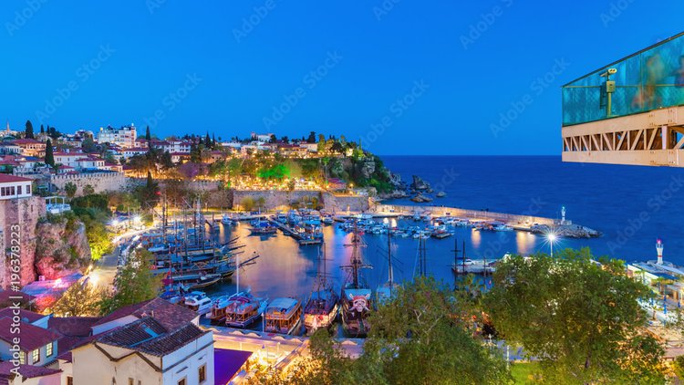 Old City Antalya Night