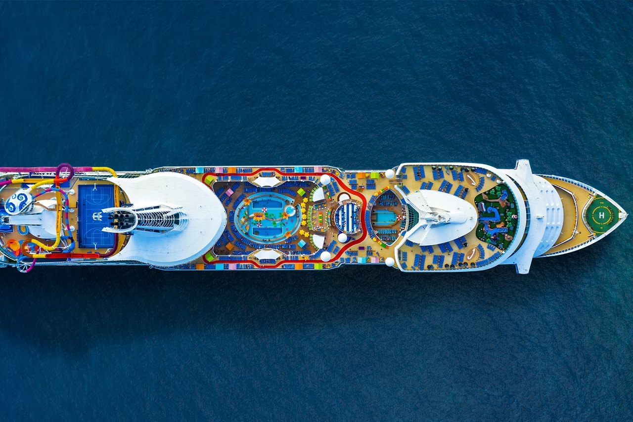 Navigator of the Seas from above